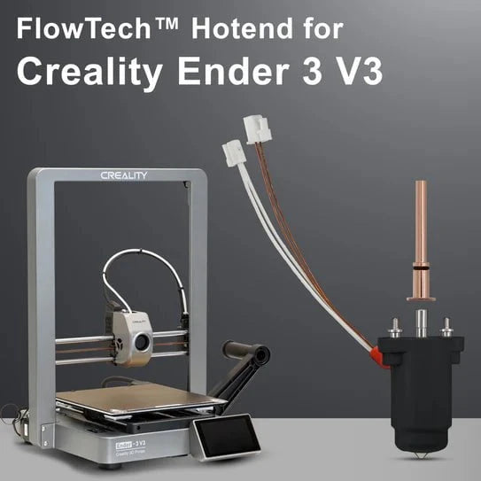 Micro Swiss 3D Printer & Accessories Micro Swiss FlowTech™ Hotend for Creality Ender 3 V3 / Ender 3 V3 Plus