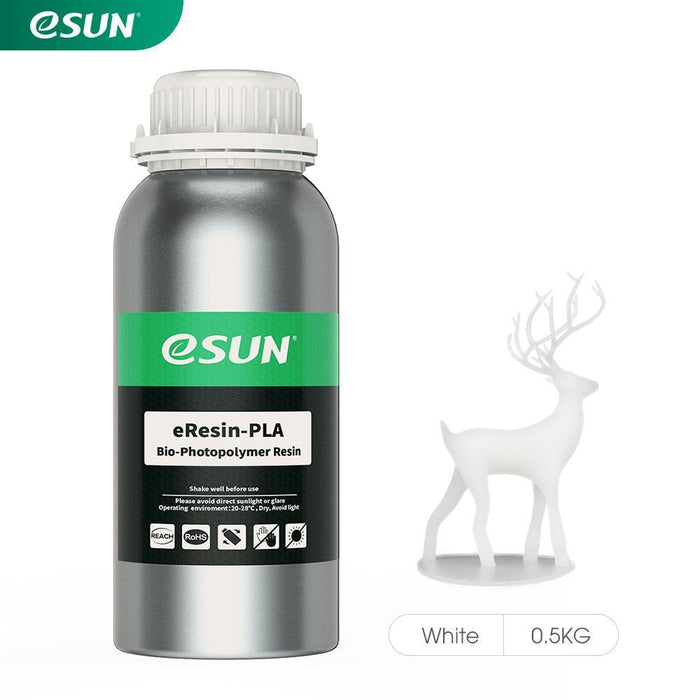 ESUN 3D Printer & Accessories White eSun Bio-Based LCD 3D Print Resin 500g