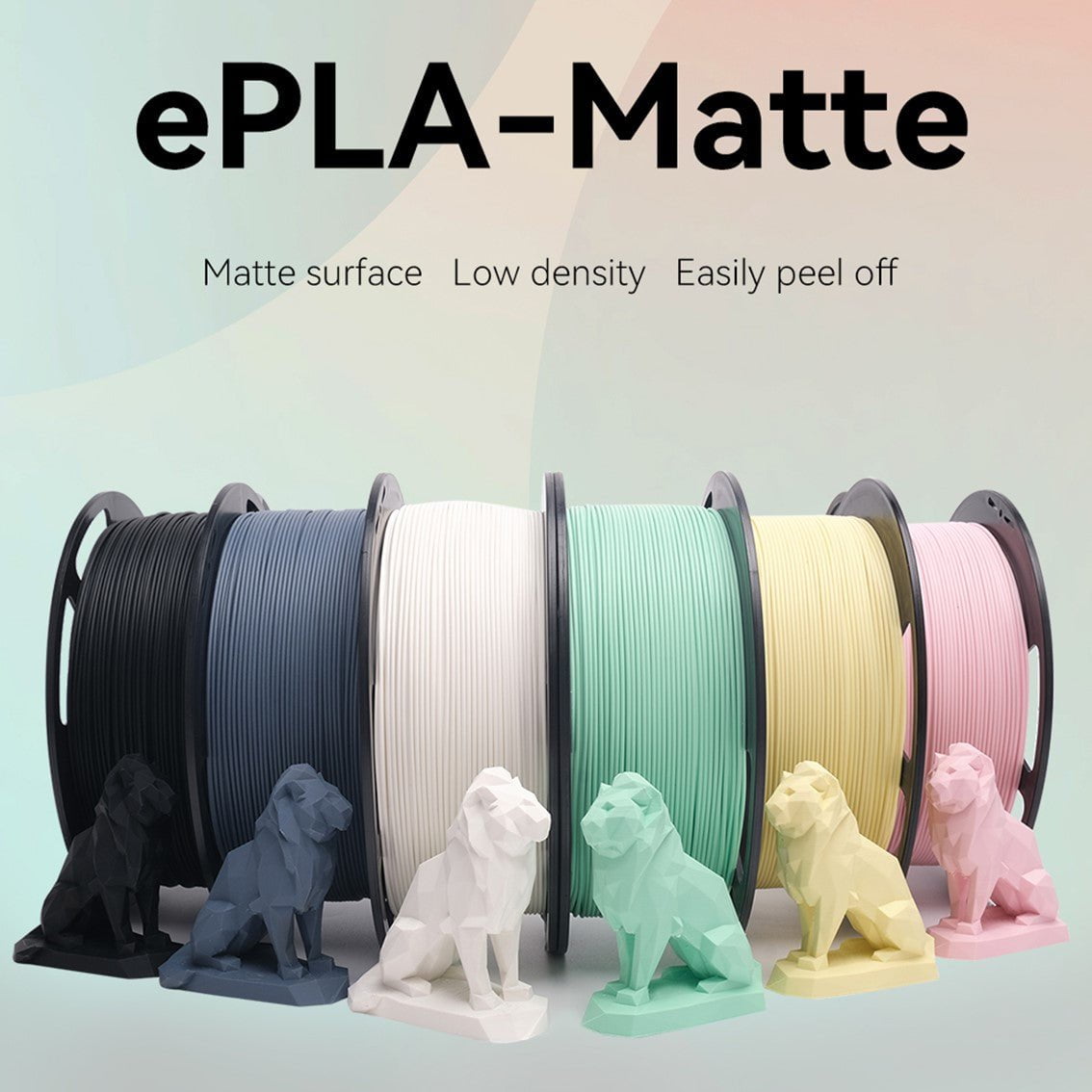 ESun Matte PLA 3D Print Filament 1.75mm 1kg | Cubic Technology