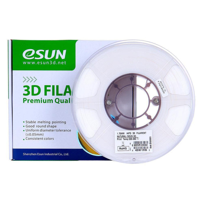 ESUN Filament 1.75mm / Natural eSUN HIPS 3D Print Filament 1kg