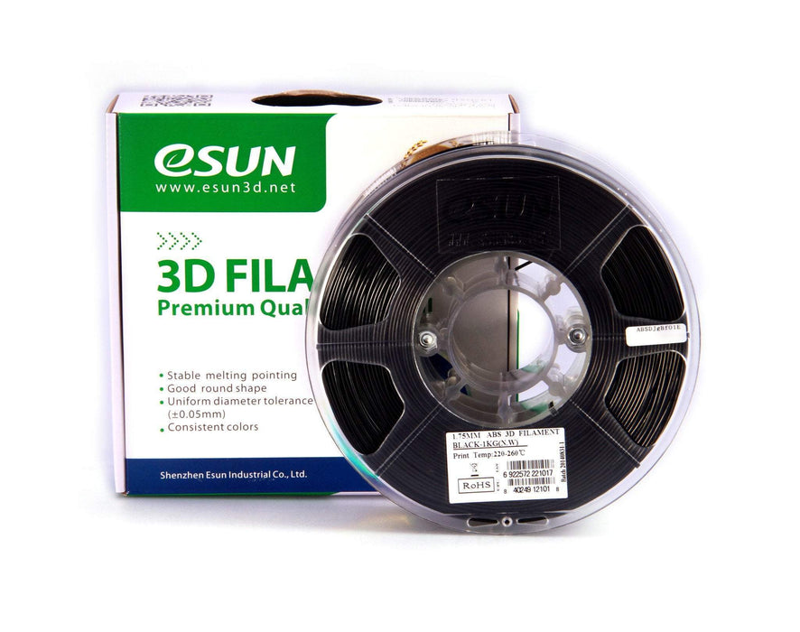 ESUN Filament Black eSUN ABS+ 3D Filament 2.85mm 1kg
