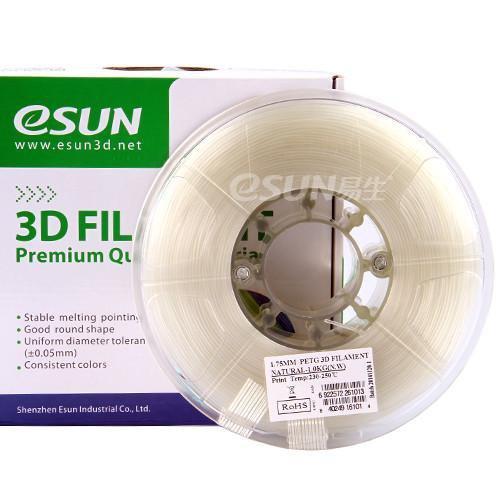 ESUN Filament Clear eSUN PETG 3D Printer Filament 2.85mm 1kg
