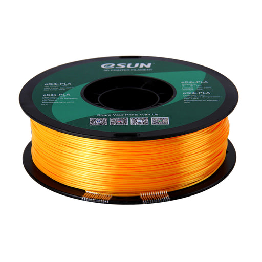 ESUN Filament Dark Yellow eSun Silk PLA 3D Print Filament 1.75mm 1kg