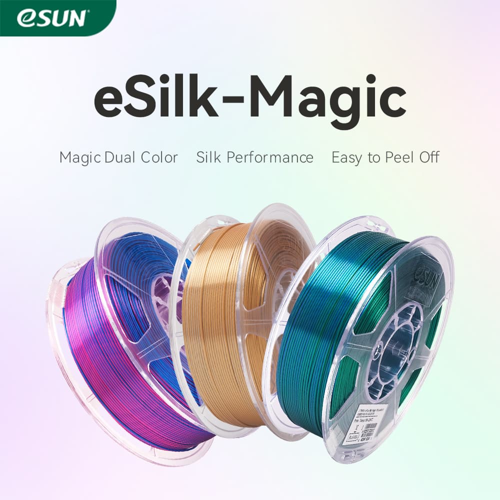 eSun eSilk-Magic Dual Colour 3D Print Filament 1.75mm 1kg — Cubic