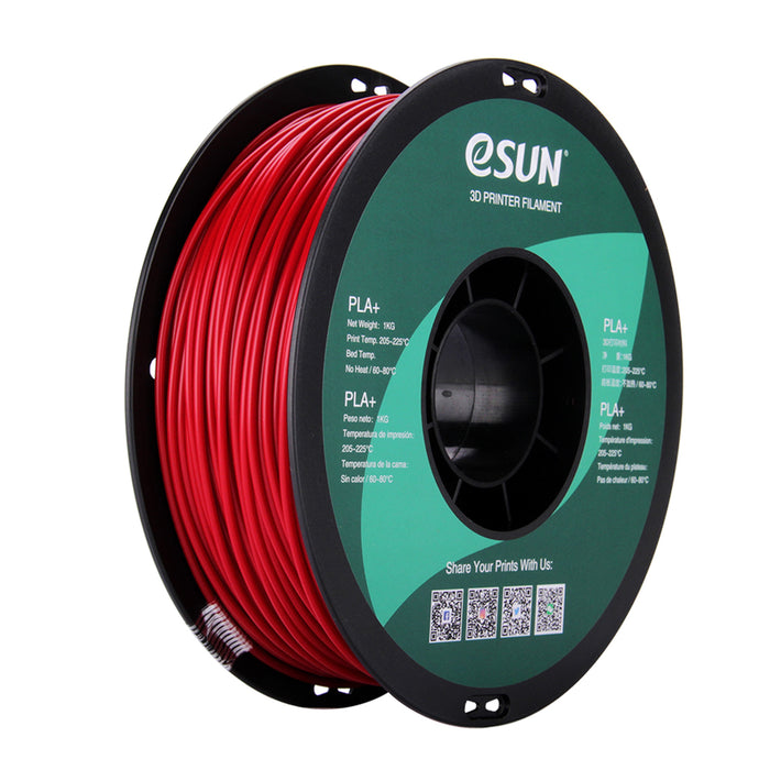 ESUN Filament Fire Engine Red eSUN PLA+ 3D Filament 2.85mm 1kg
