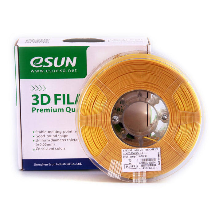 ESUN Filament Gold eSUN ABS 3D Filament 1.75mm 1kg