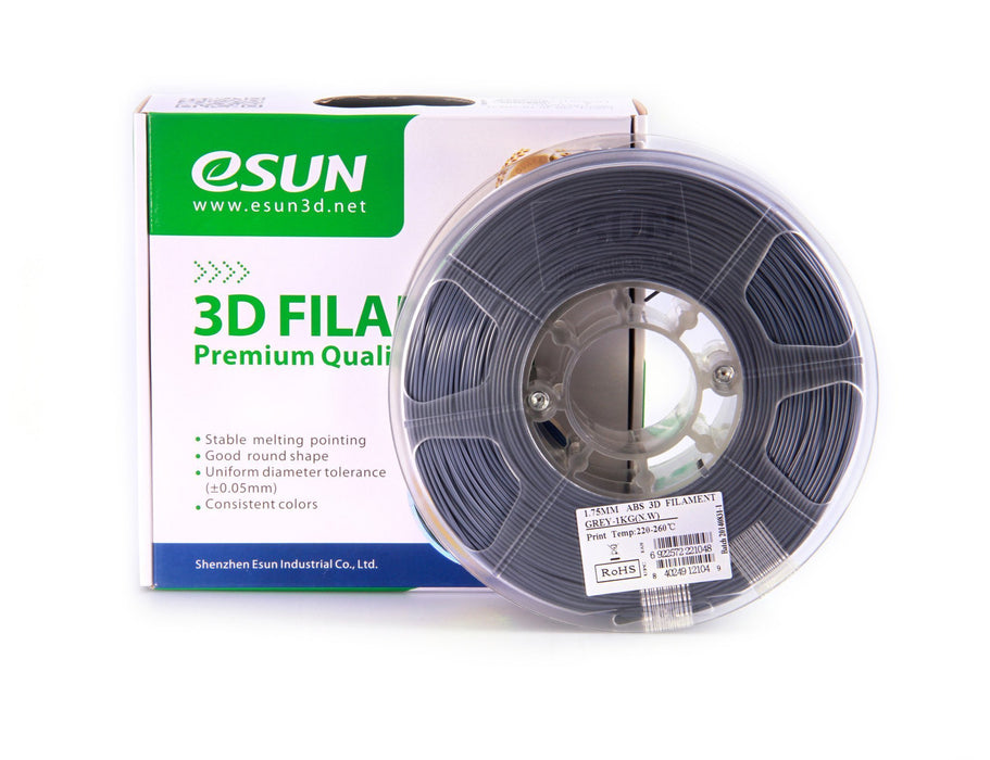 ESUN Filament Grey eSUN ABS+ 3D Filament 2.85mm 1kg