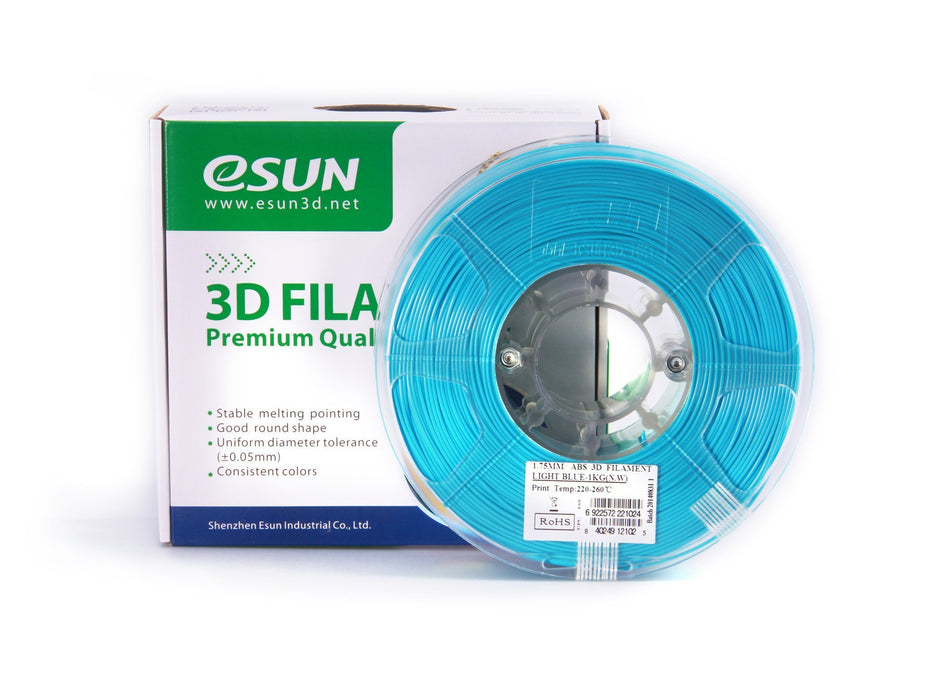 ESUN Filament Light Blue eSUN ABS+ 3D Filament 2.85mm 1kg