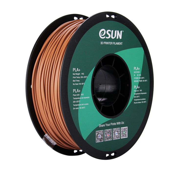 ESUN Filament Light Brown eSUN PLA+ 3D Filament 2.85mm 1kg