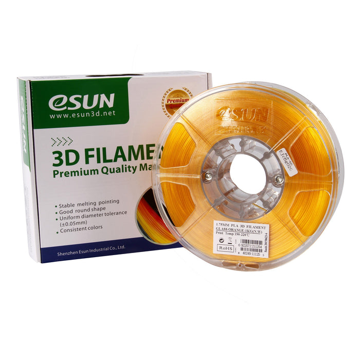 ESUN Filament Orange eSUN Glass PLA 3D Filament 1.75mm 1kg