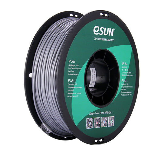 ESUN Filament Silver eSUN PLA+ 3D Filament 2.85mm 1kg