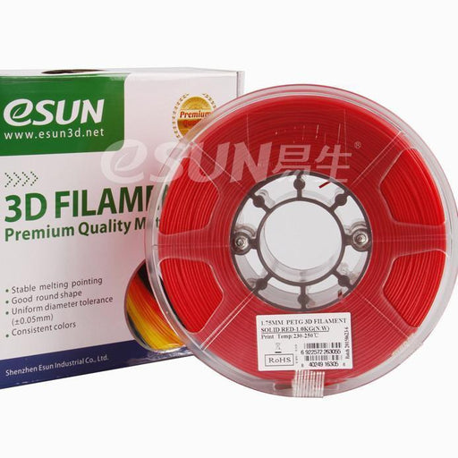 ESUN Filament Solid Red eSUN PETG 3D Printer Filament 2.85mm 1kg