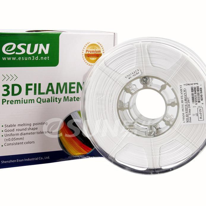 ESUN Filament Solid White eSUN PETG 3D Printer Filament 2.85mm 1kg