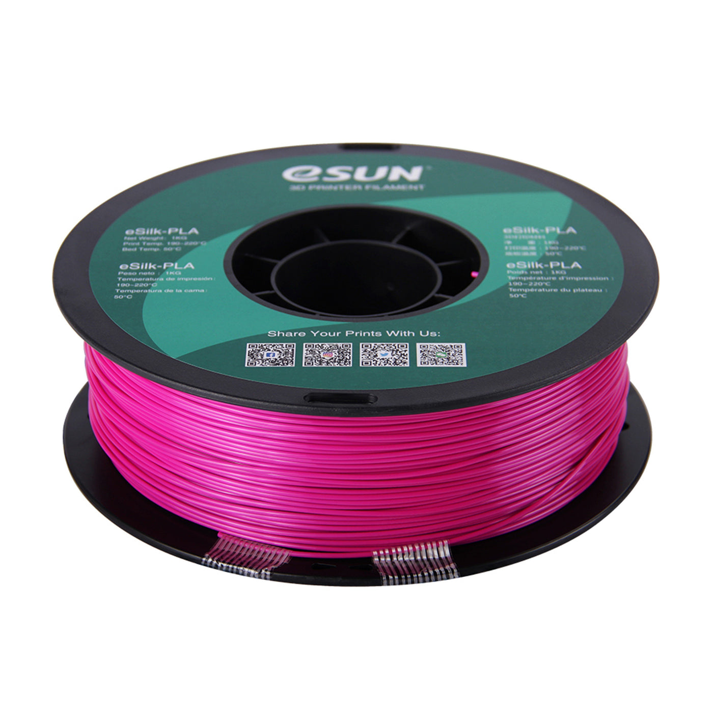 ESun Silk PLA 3D Print Filament 1.75mm 1kg | Cubic Technology