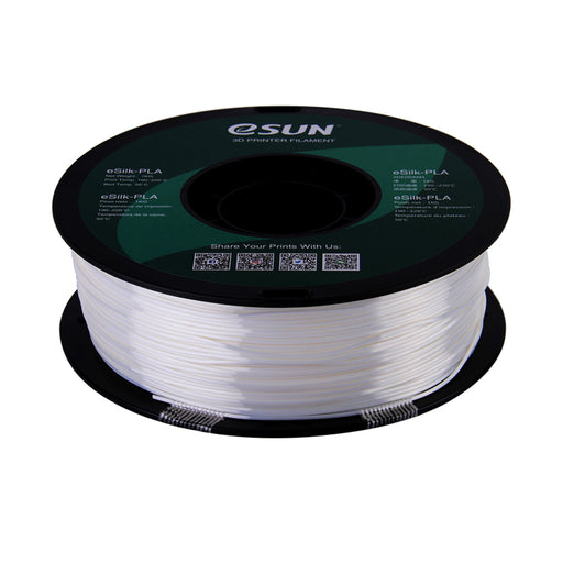 ESUN Filament White eSun Silk PLA 3D Print Filament 1.75mm 1kg