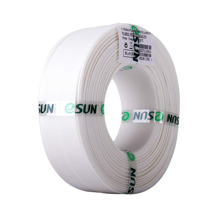 ESUN Filament White (Warm White) eSUN PLA+ Re-Filament Refill Pack 1.75mm 1kg