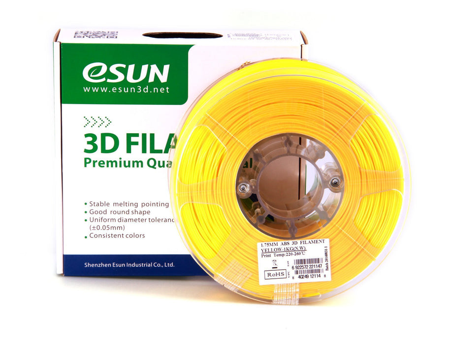 ESUN Filament Yellow eSUN ABS+ 3D Filament 2.85mm 1kg