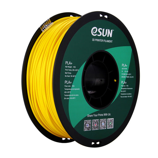 ESUN Filament Yellow eSUN PLA+ 3D Filament 2.85mm 1kg