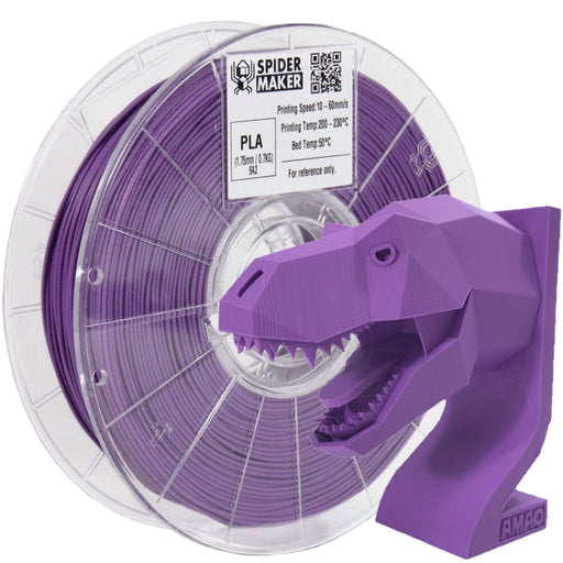 Spidermaker Filament Mauve Purple Spidermaker Matte Finish PLA 3D Print Filament 1.75mm 700g