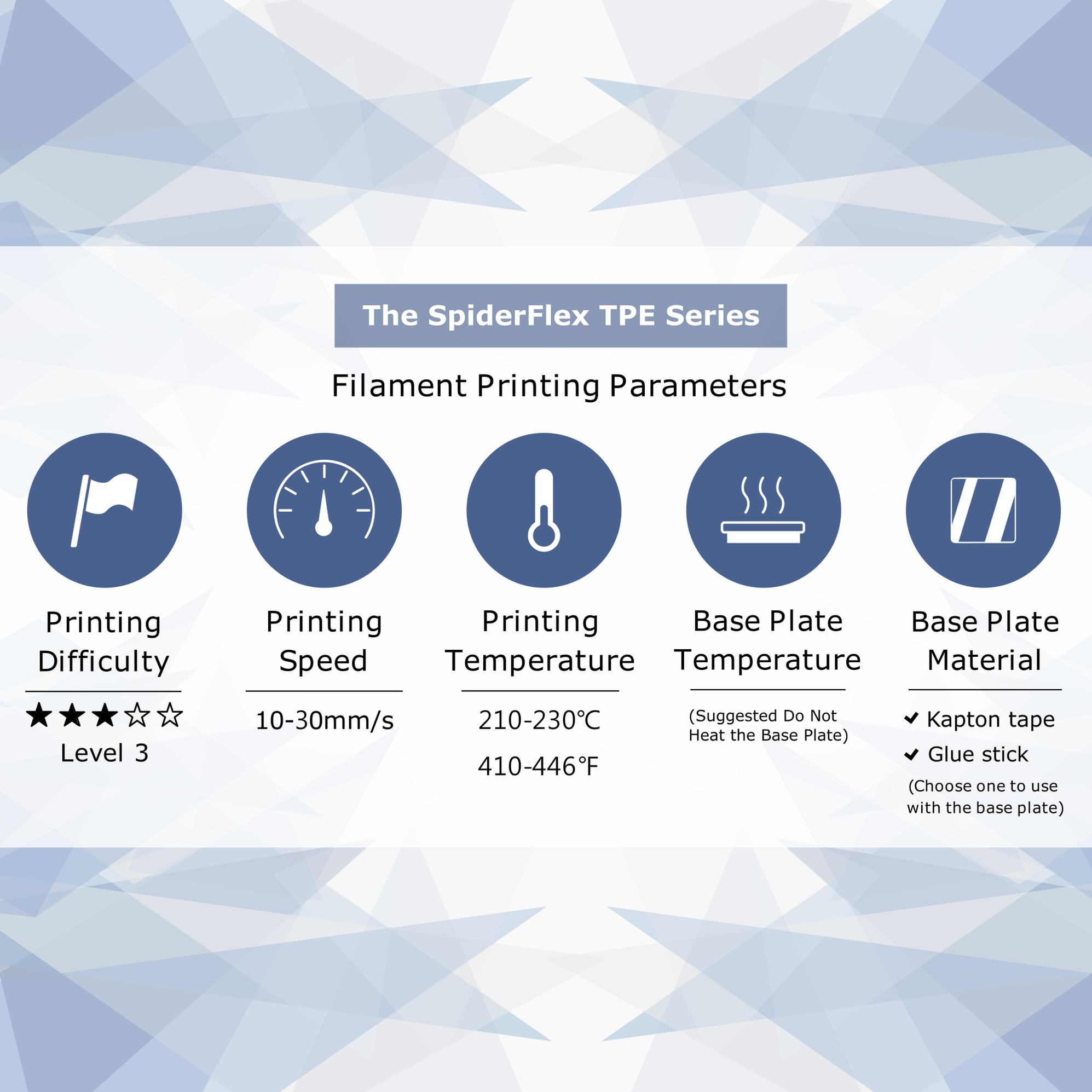 Spiderflex Matte Finish Flexible TPE 75A Filament | Cubic Technology